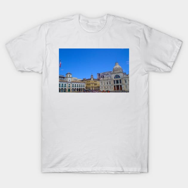 historic center of the city of salvador de bahia T-Shirt by Marccelus